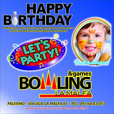Organizza con noi la tua festa di compleanno - www.bowlingandgames.com